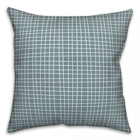 Boxes in Blue Pillow