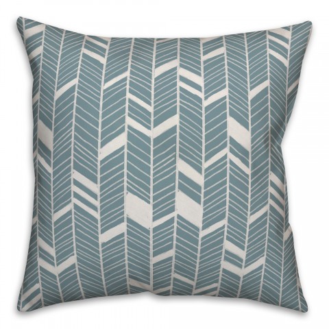 Chevron in Blue Pillow