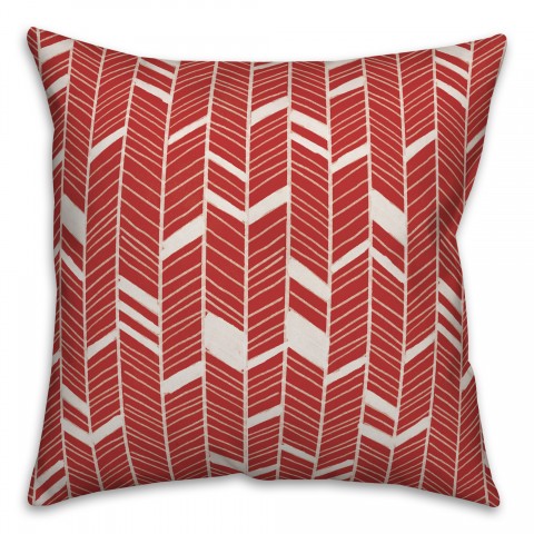 Chevron in Red Pillow