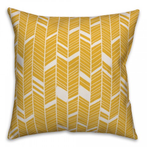 Chevron in Yellow Pillow
