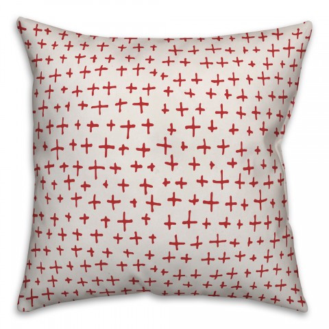 Plus in Red Pillow