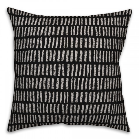 Tallies in Black Pillow