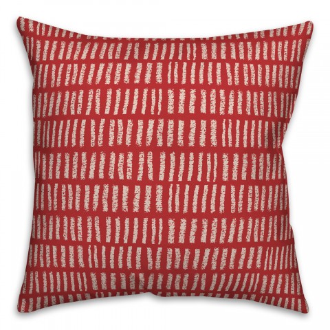 Tallies in Red Pillow