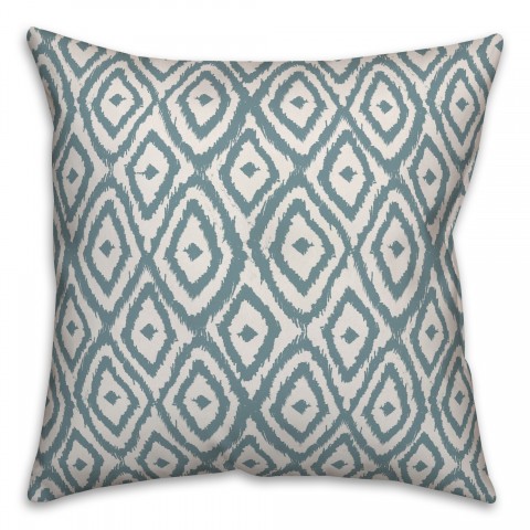 Ikat in Blue Pillow