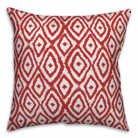 Ikat in Red Pillow