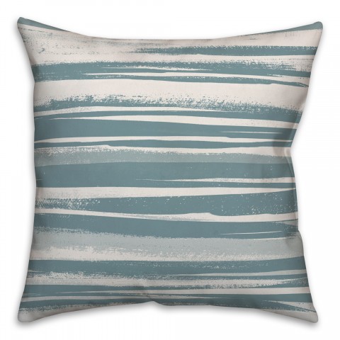 Ink Stripes in Blue Pillow