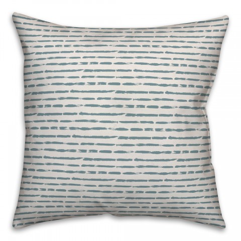 Ink Strokes in Blue Pillow