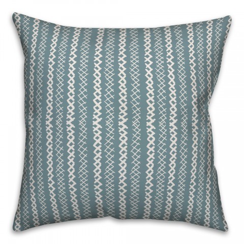 Cross Pattern in Blue Pillow