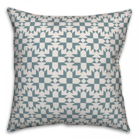 Modern Star in Blue Pillow