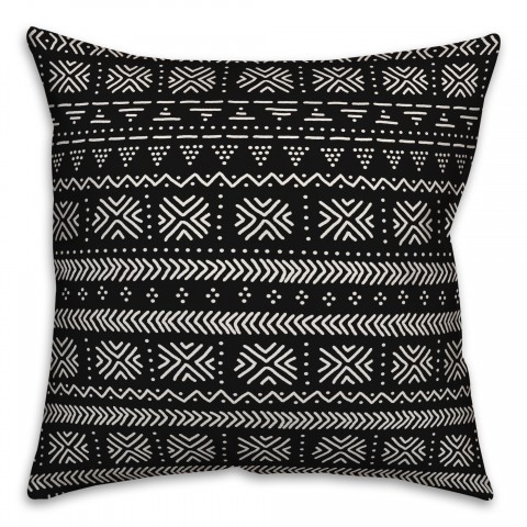 Abstract in Black Pillow