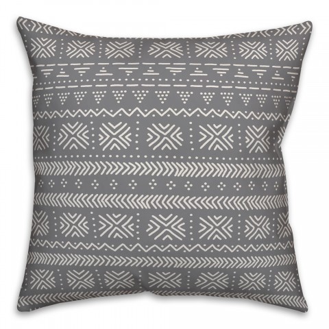 Abstract in Gray Pillow
