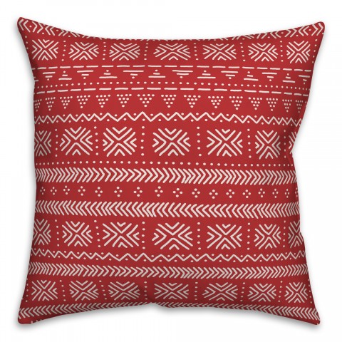 Abstract in Red Pillow