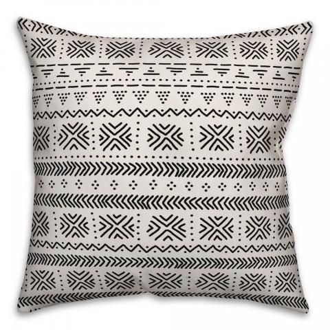 Abstract in Black Pillow