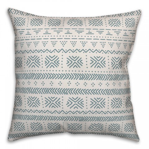 Abstract in Blue Pillow