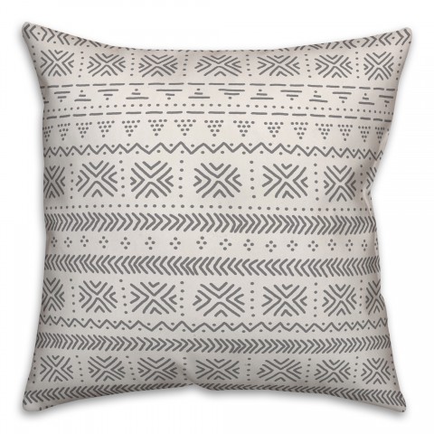 Abstract in Gray Pillow