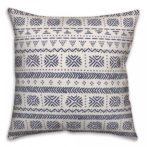 Abstract in Blue Pillow