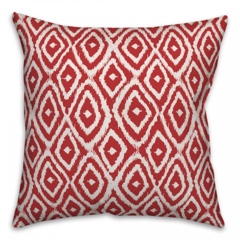Ikat in Red Pillow