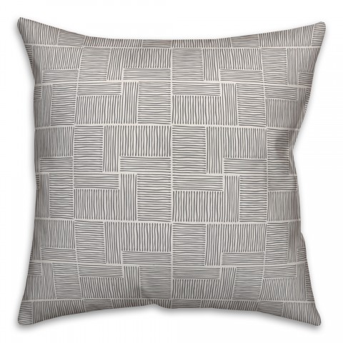 Blocks in Gray Pillow