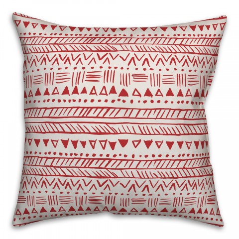 Tribal in Red Pillow