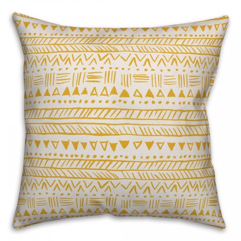 Tribal in Yellow Pillow