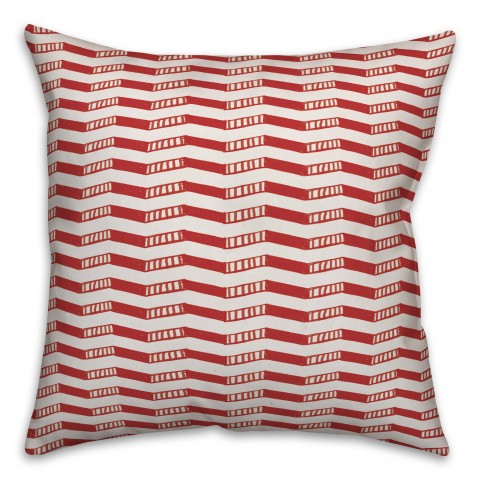 Chevron in Red Pillow