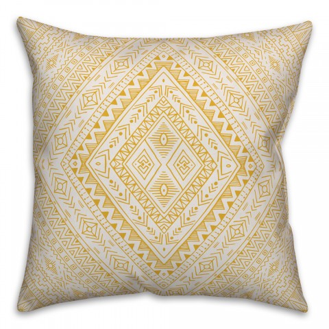 Aztec Diamond in Yellow Pillow
