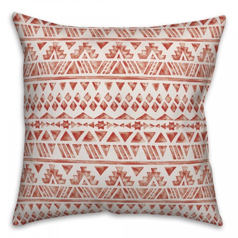 Aztec in Red Pillow