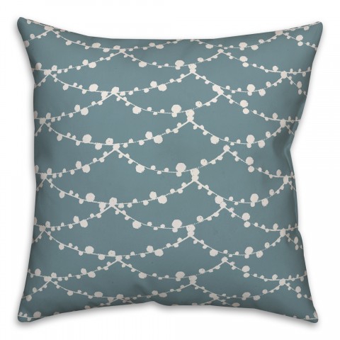 Bubble Web in Blue Pillow