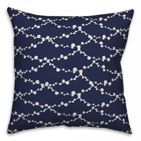 Bubble Web in Blue Pillow