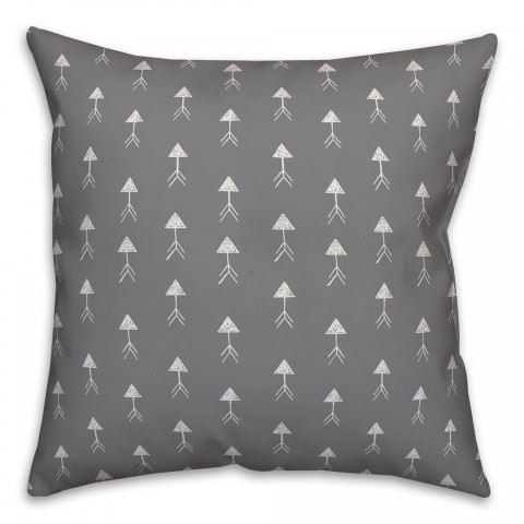 Cute Arrows in Gray Pillow