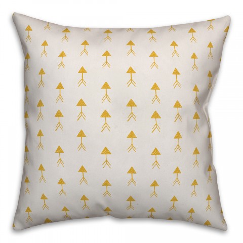 Cute Arrows in Yellow Pillow