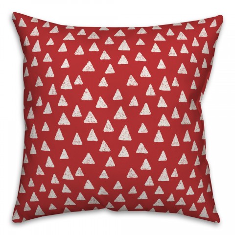 Triangles in Red Pillow