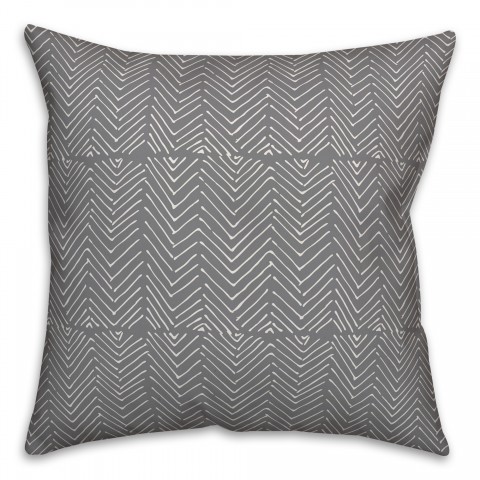 Chevron in Gray Pillow