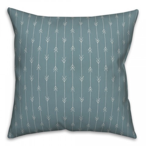 Infinite Arrows in Blue Pillow