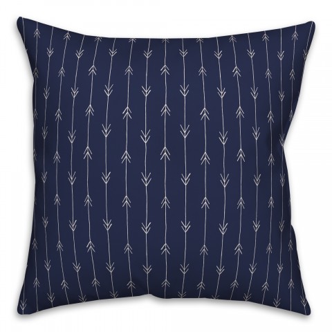 Infinite Arrows in Blue Pillow