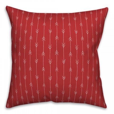 Infinite Arrows in Red Pillow