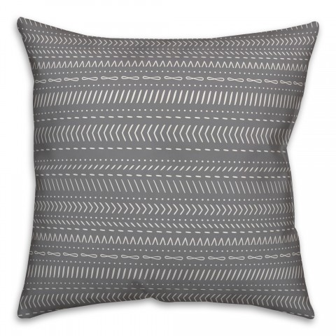 Little Doodles in Gray Pillow