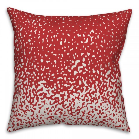 Ombre Dots in Red Pillow
