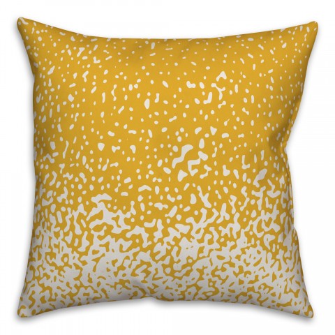 Ombre Dots in Yellow Pillow