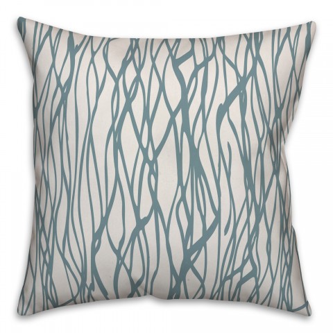 Seaweed in Blue Pillow