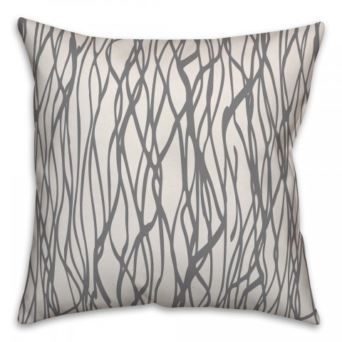 Seaweed in Gray Pillow