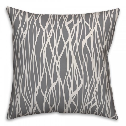Seaweed in Gray Pillow