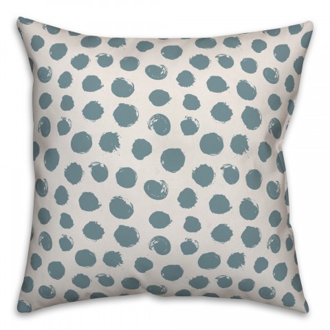 Dots in Blue Pillow