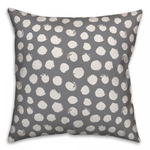 Dots in Gray Pillow