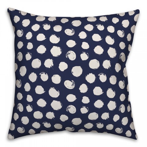 Dots in Blue Pillow