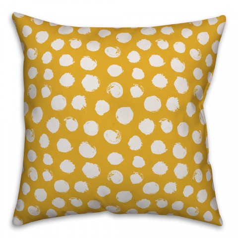 Dots in Yellow Pillow