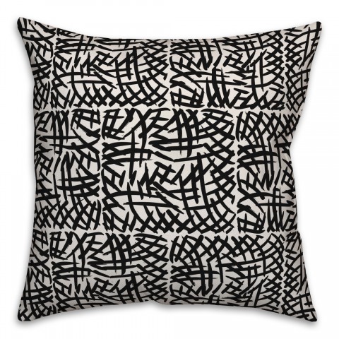 Swatches in Black Pillow