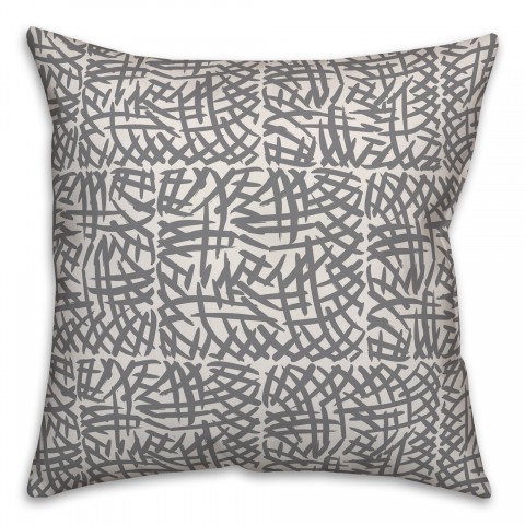 Swatches in Gray Pillow