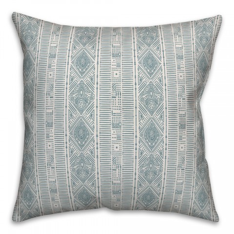 Tribal in Blue Pillow