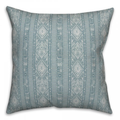 Tribal in Blue Pillow
